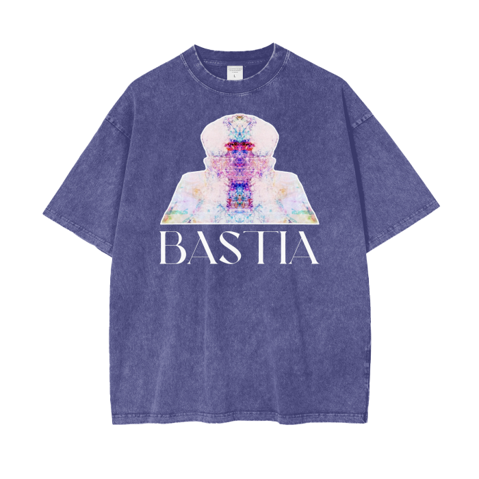 Pende Bastia Wisdom Acid Wash Oversize Unisex T-Shirt