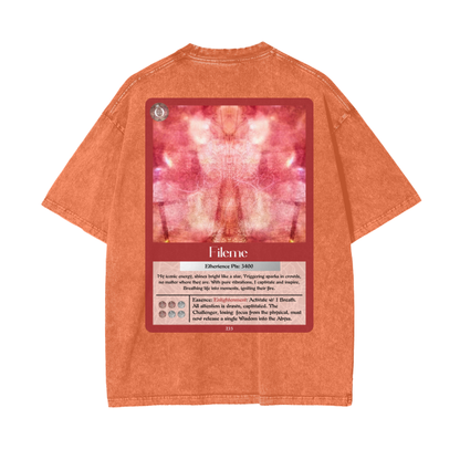 Fileme Bastia Wisdom Acid Wash Oversize Unisex T-Shirt