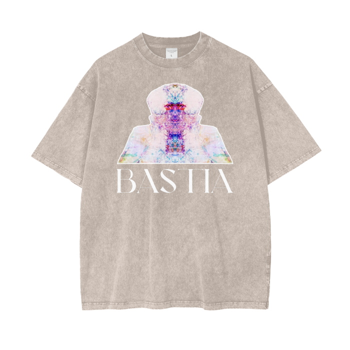 Pende Bastia Wisdom Acid Wash Oversize Unisex T-Shirt