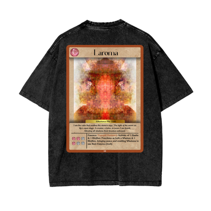 Laroma Bastia Wisdom Acid Wash Oversize Unisex T-Shirt