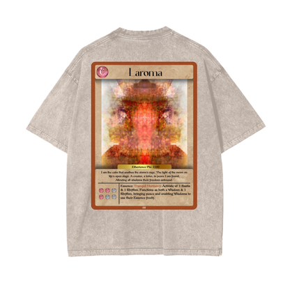 Laroma Bastia Wisdom Acid Wash Oversize Unisex T-Shirt